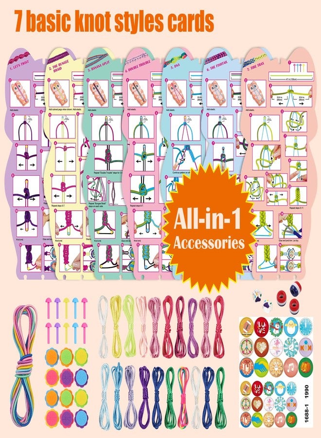 FUNiOi Bracelet Making Kit for Girls 8-10 12 Year Old - DIY Friendship Bracelets Crafts Toys for Kids Ages 6, 7+, Cool Birthday Gift Idea - Cute Squirrel Appearance Bracelet String Maker - Image 3