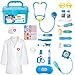 Liberry Doctor Kit for Toddlers 3 4 5 Years Old Kids Doctor Play Set for Girls Boys Toy Pretend Play Medical Kit with Stethoscope Costume for Birthday Gift Blue - Image 4