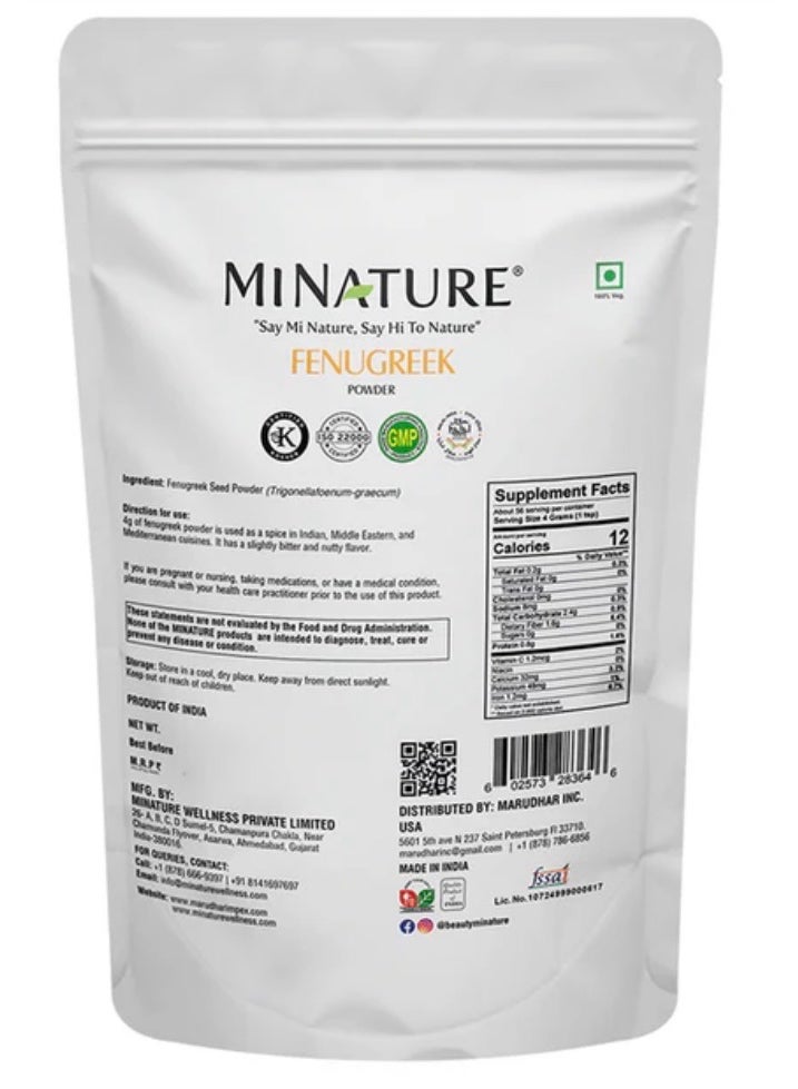 mi nature Minature Fenugreek Organic Powder - 227 gm - Image 2