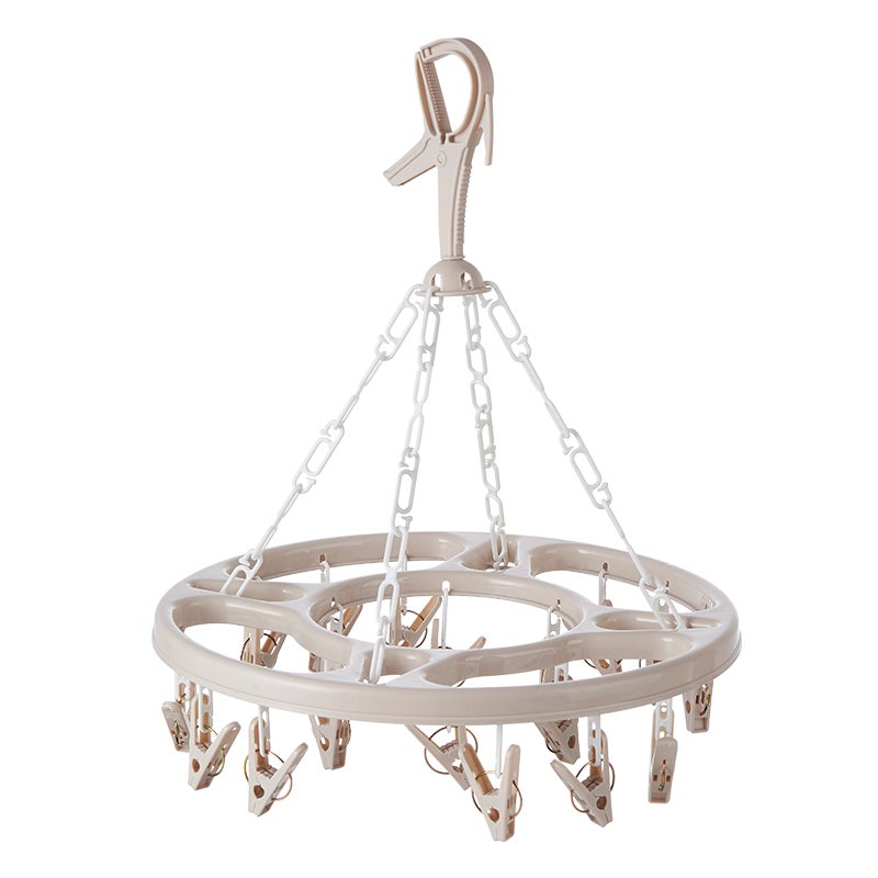 18-Clip Multifunctional Drying Hanger, Long Lasting Non-slip Windproof Design - Image 1