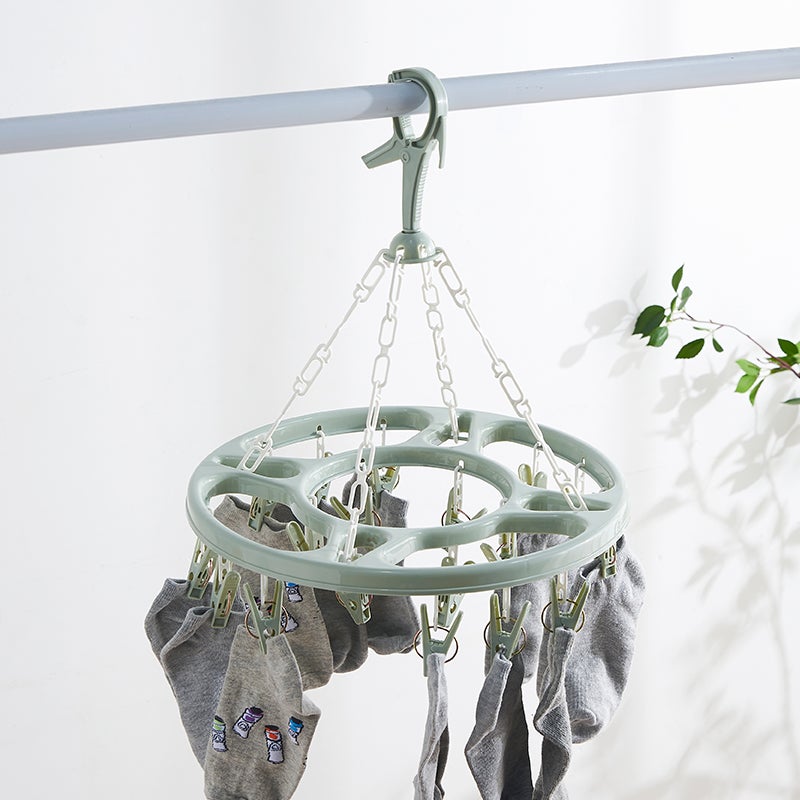 18-Clip Multifunctional Drying Hanger, Long Lasting Non-slip Windproof Design - Image 2