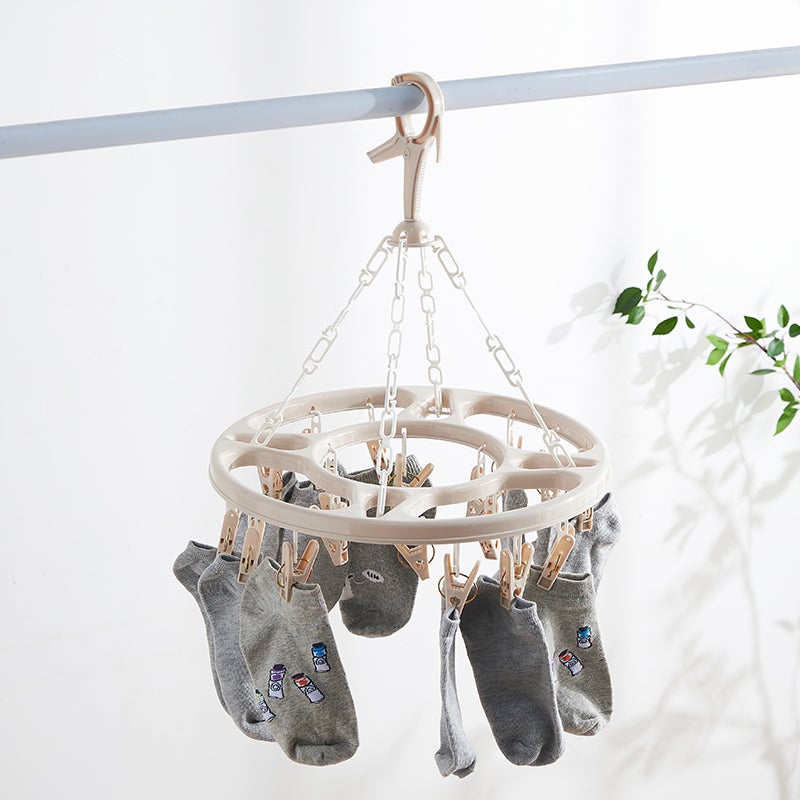 18-Clip Multifunctional Drying Hanger, Long Lasting Non-slip Windproof Design - Image 3