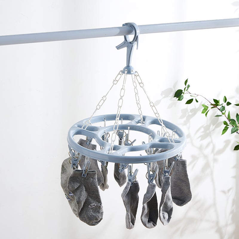 18-Clip Multifunctional Drying Hanger, Long Lasting Non-slip Windproof Design - Image 4
