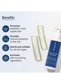 Be Bodywise Hyaluronic Acid Body Wash With Aloe Vera Extract (Pack Of 2) ; Deep Cleanses Skin & Provides Intense Hydration To Skin; Gentle And Suitable For All Skin Types ; 500Ml  - Image 4
