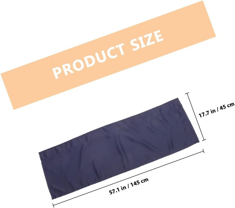 Gatuida Farmhouse Window Valance Curtain 45x145cm Navy Blue Short Blackout Window Treatment for Kitchen Living Room Bathroom - Image 2