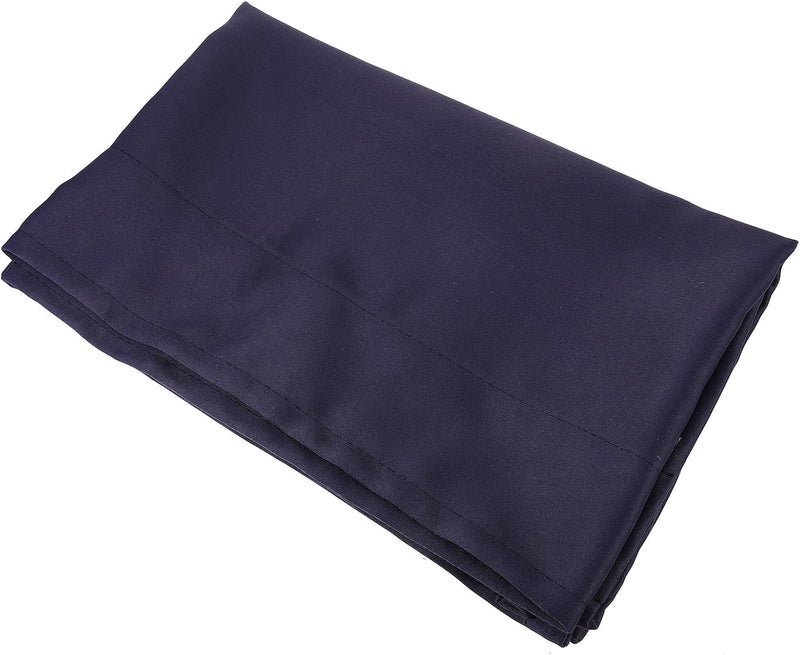 Gatuida Farmhouse Window Valance Curtain 45x145cm Navy Blue Short Blackout Window Treatment for Kitchen Living Room Bathroom - Image 1