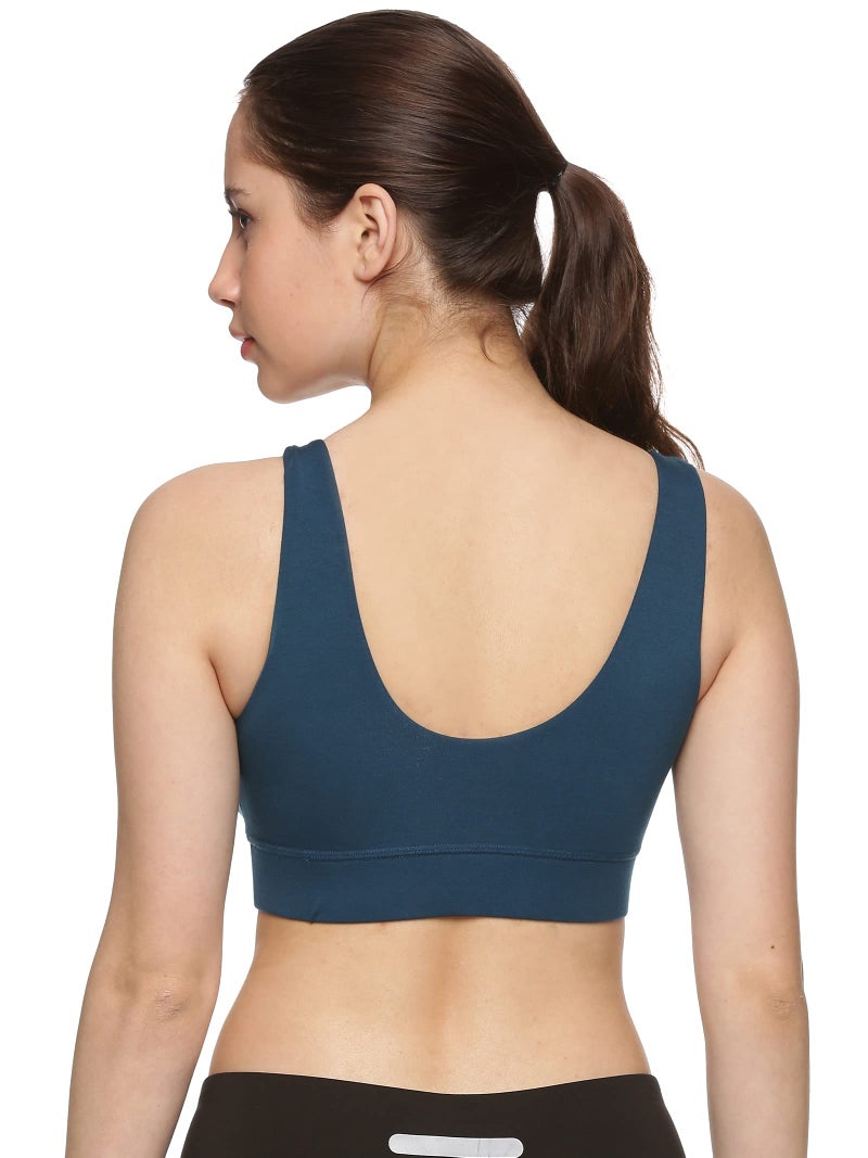 Circus &Circus Maternity Bra | Nursing Bra for Women | Pull Down Feeding Bra | Non Padded Bra for Women Slip On | Tencel Micromodal | Blue Curacao, M - Image 4