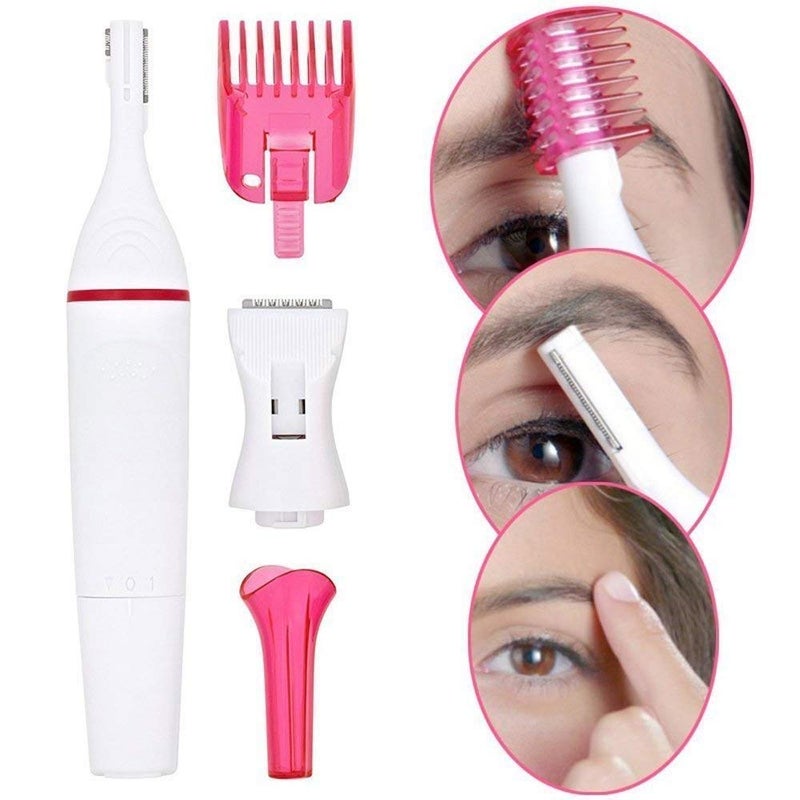 V R ENTERPRISE V R ENTERPRISE Sales 5 In 1 Styler Safety For Upper Lip Chin Eyebrow Trimmer For Women Underarm Face Hair Remover Shaver For Women Multicolor - Image 4