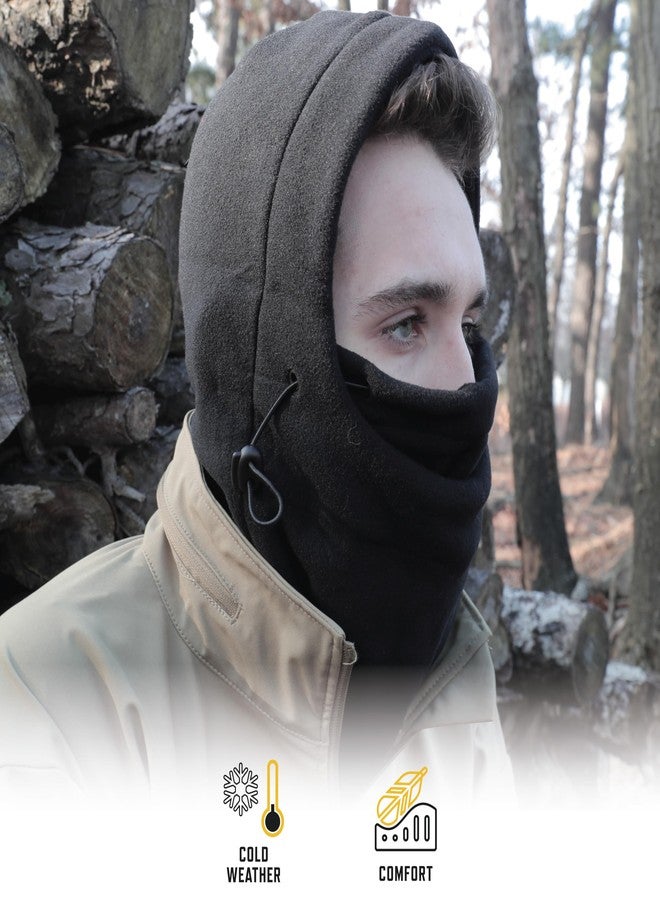Rothco 3-in-1 Adjustable Double Layer Fleece Balaclava - Versatile Winter Headwear for Outdoor Activities - Image 4