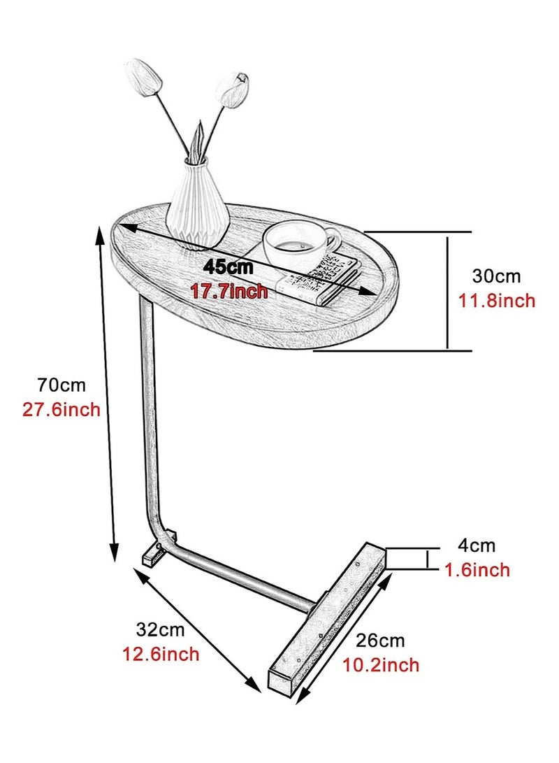 DubaiGallery Coffee Table Side Table Meja Kopi Simple Corners Living room Table Home Bedside Table - Image 2