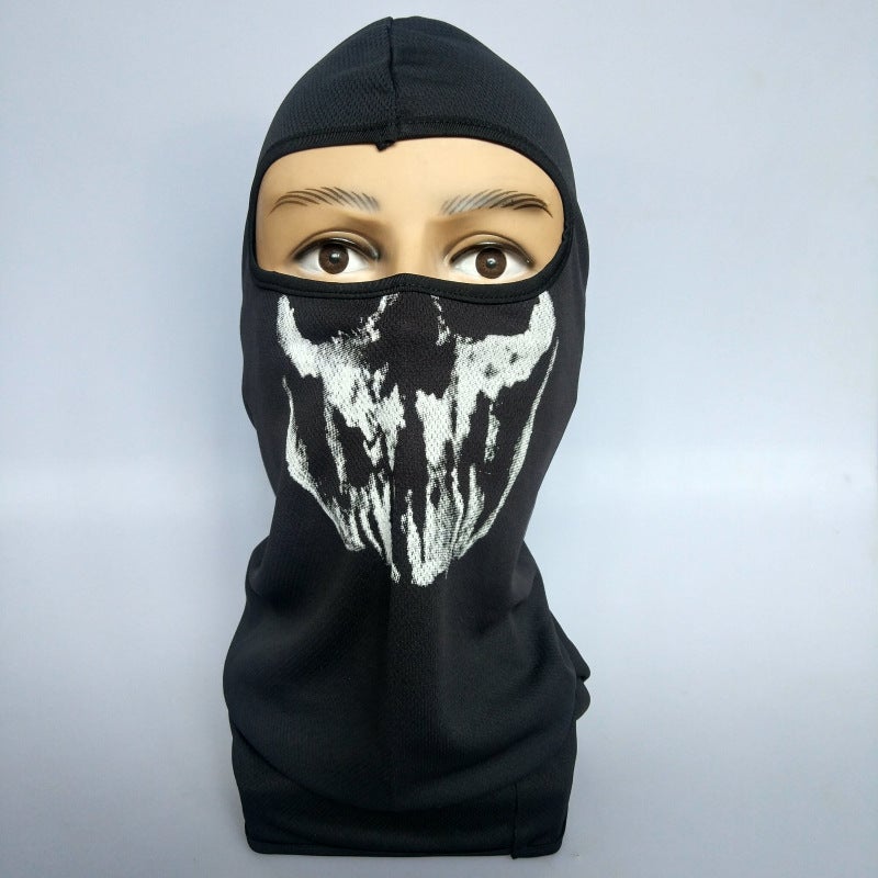 Generic New Call of Duty Game Skull Cover Ghost Mask Halloween Mask Quick-Dry Riding Sun CoverMesh A04 Mesh A04