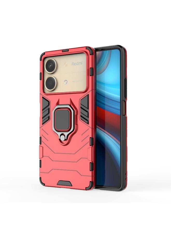 The Bros Case For Xiaomi Redmi Note 13R Pro 5G Shockproof PC + TPU Holder Phone Case
