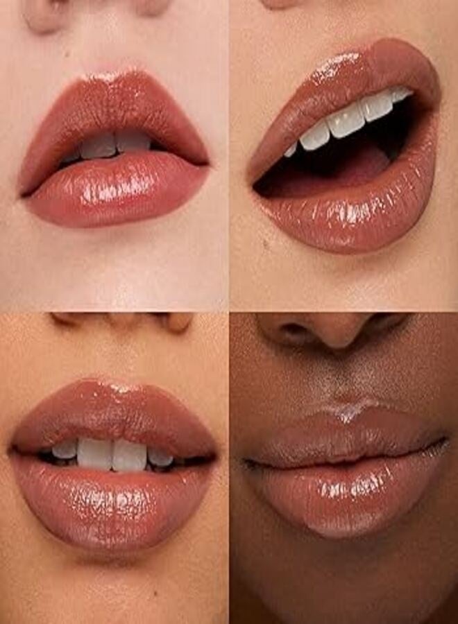 إلف أحمر شفاه إي.إل.إف. أو فيس ساتين - ديرتي توك | أحمر شفاه غني بالأصباغ، مرطب، بلمسة نهائية ساتانية، مع السكوالين، وإسترات الجوجوبا، وزيت المارولا - 3.8 غرام - Image 4