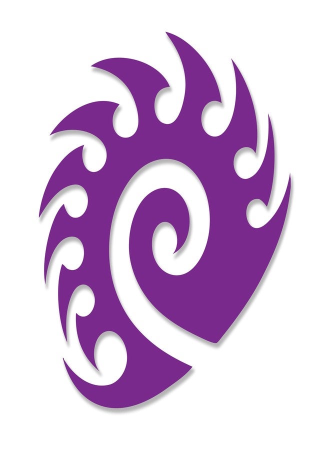 JINX Starcraft II: Heart of The Swarm Zerg Die Cut Vinyl Decal Sticker, Purple, 5" - Image 1