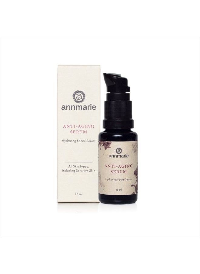 Annmarie Skin Care Anti-Aging Serum - Aloe-Vera Based Serum with Hyaluronic Acid & Herbal Extracts of Life Everlasting Flowers & Buddleja, Rose Distillate, Hydrating & Firming Serum for Dry Skin, Fine  - Image 1