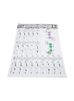 Thoraya Clarinet Fingering Chart Clarionet Chords Poster Training Chart Musical Instrument Accessories for BeginnersL 56cm  - Image 2
