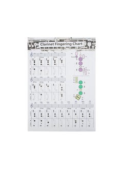 Thoraya Clarinet Fingering Chart Clarionet Chords Poster Training Chart Musical Instrument Accessories for BeginnersL 56cm  - Image 5