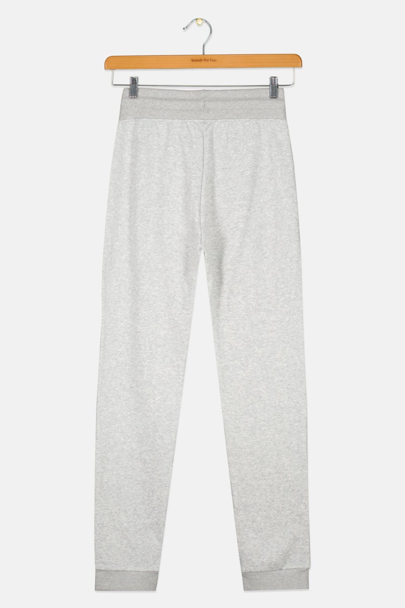 GANT Kids Boy Drawstring Embroidered Logo Jogger Pants, Grey  - Image 2