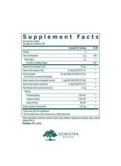 Genestra Brands Bio Enzymes | Complete Digestive Enzymes Formula in Chewable Tablets | 100 Chewable Tablets | Natural Peppermint Flavor  - Image 2