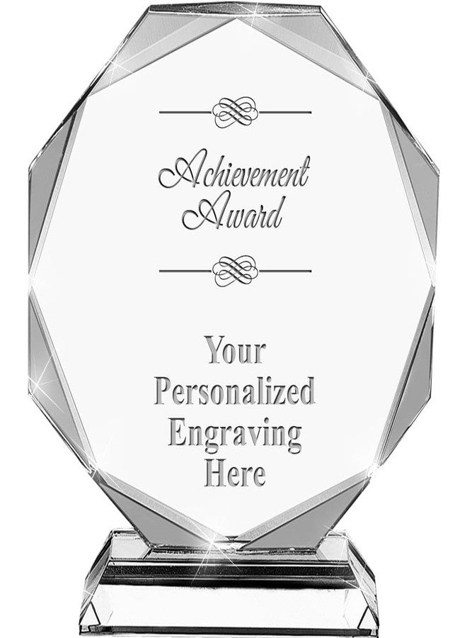 Crown Awards جوائز كريستالية للإنجاز، 6.75 بوصة، هدية جائزة إنجاز مخصصة مع نقش مرفق - Image 1