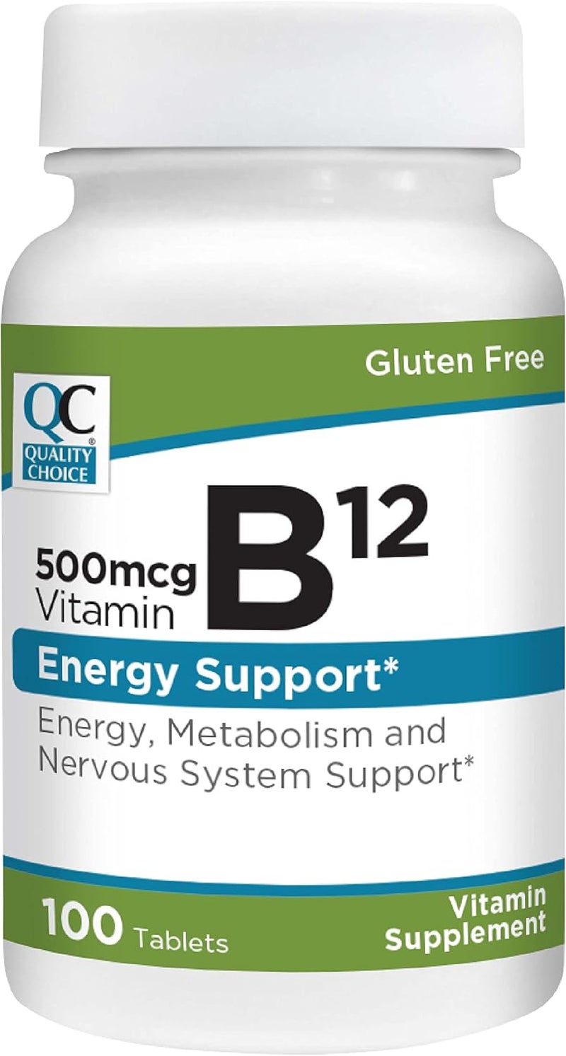 Quality Choice Vitamin B12 500mcg Tablets for Energy Support - Image 1