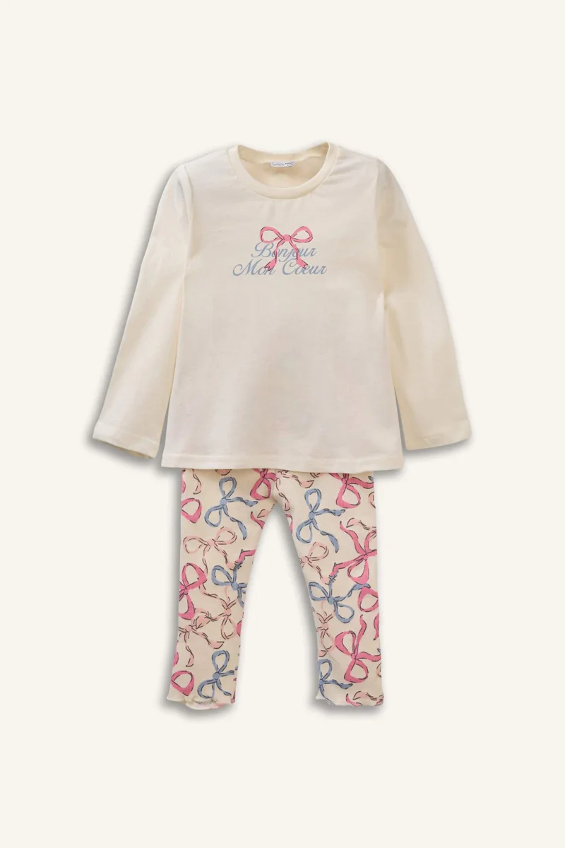 DeFacto 2 piece Regular Fit Knitted Pyjamas