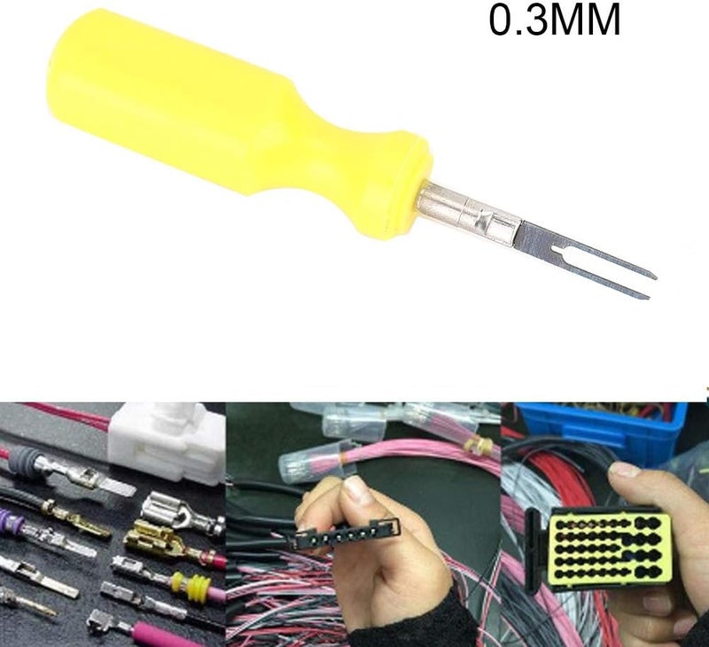0.3mm Car Cable Terminal Extraction Tool, Electrical Wiring Pin Removal Connector - Durable Iron Material, Universal Use for Auto and Home Repairs - Image 5