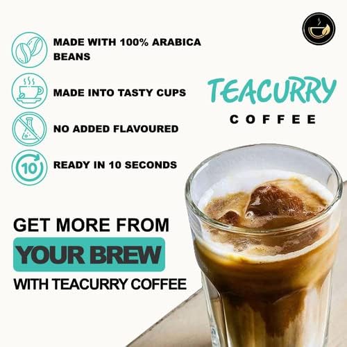 TEACURRY Pure Gold Instant Coffee Can (50 Grams, 50 Cups)-Freeze Dried From 100% Arabica Coffee Beans|Black Coffee With Natural Premium Coffee-For Hot Coffee And Cold Coffee - Image 2