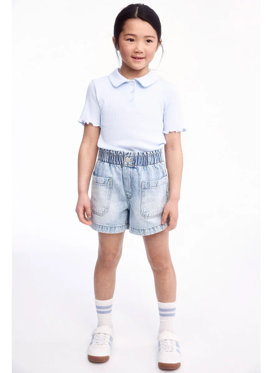 H&M Loose Fit Denim Shorts