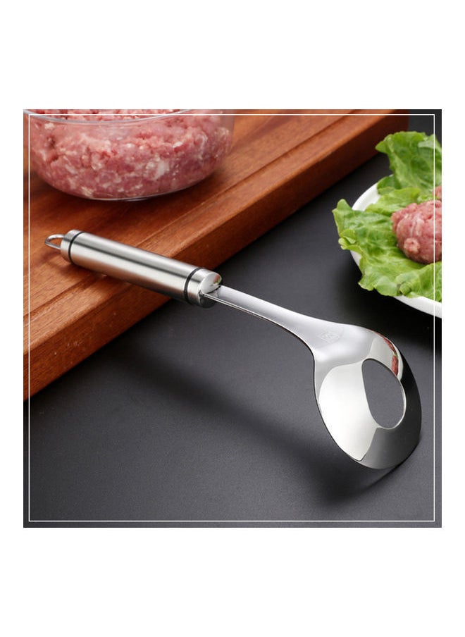 NIBEMINENT - Stainless Steel Meatball Maker Scoop Silver - Image 1