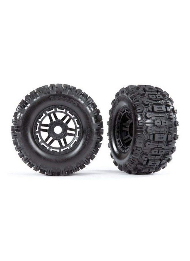 TRAXXAS إطارات وعجلات Sledgehammer مُلصقة (عجلات سوداء)  - Image 2