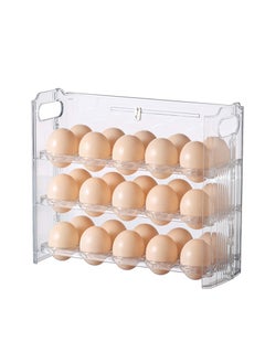 General Egg Tray, Fresh-keeping Eggs Container Case 3-Layer Flip Egg Storage Box For Fridge Door Egg Organizer Rack Refrigerator Egg Holder Tray  - Image 1
