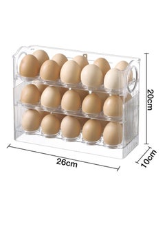 General Egg Tray, Fresh-keeping Eggs Container Case 3-Layer Flip Egg Storage Box For Fridge Door Egg Organizer Rack Refrigerator Egg Holder Tray  - Image 2
