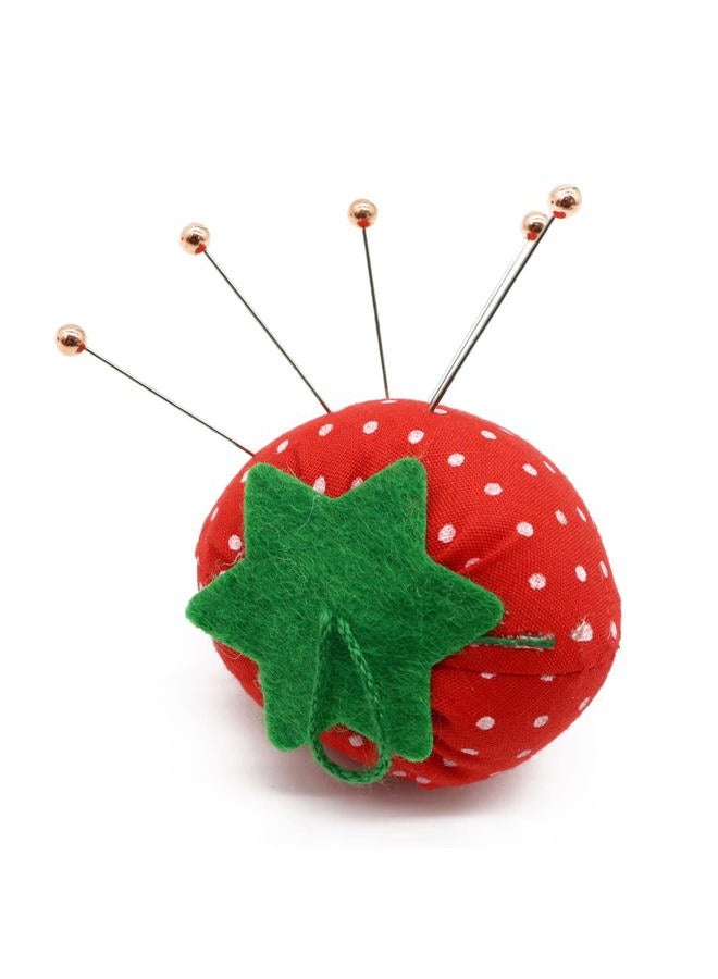 bouti1583 3PCS Strawberry Shaped Needle Pin Cushion DIY Handcraft Tool for Cross Stitch Sewing Home Sewing Needle Pin Cushion Pillow Pincushion - Image 3