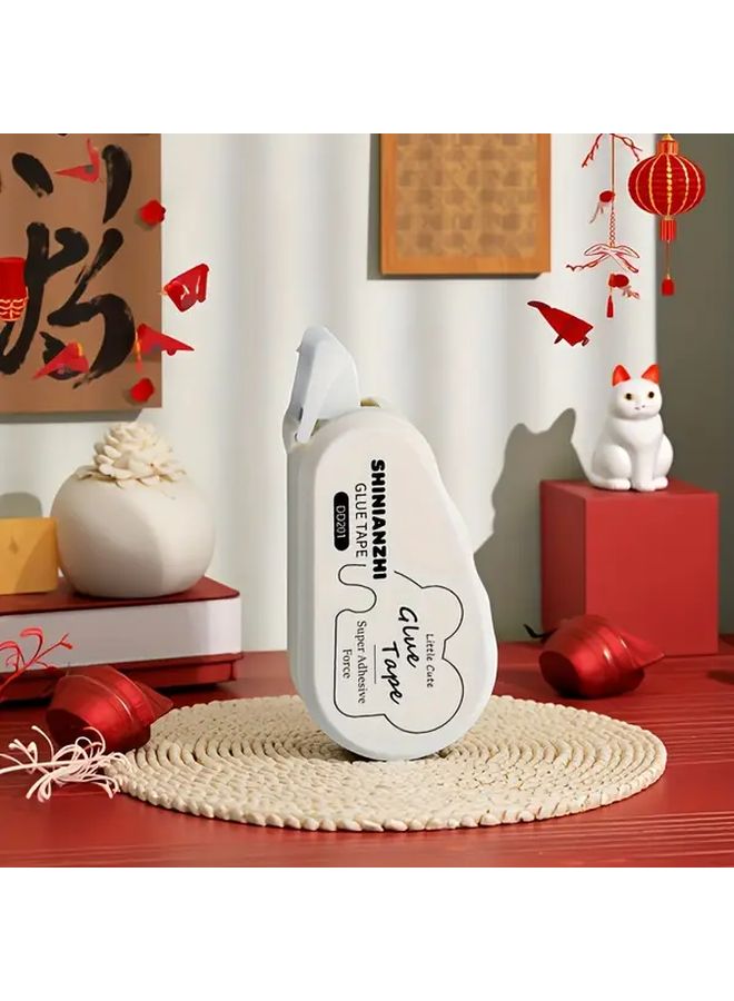 White Double Sided Adhesive Dot Tape For DIY Scrapbook Collage Album Roller School Stationery - Image 1