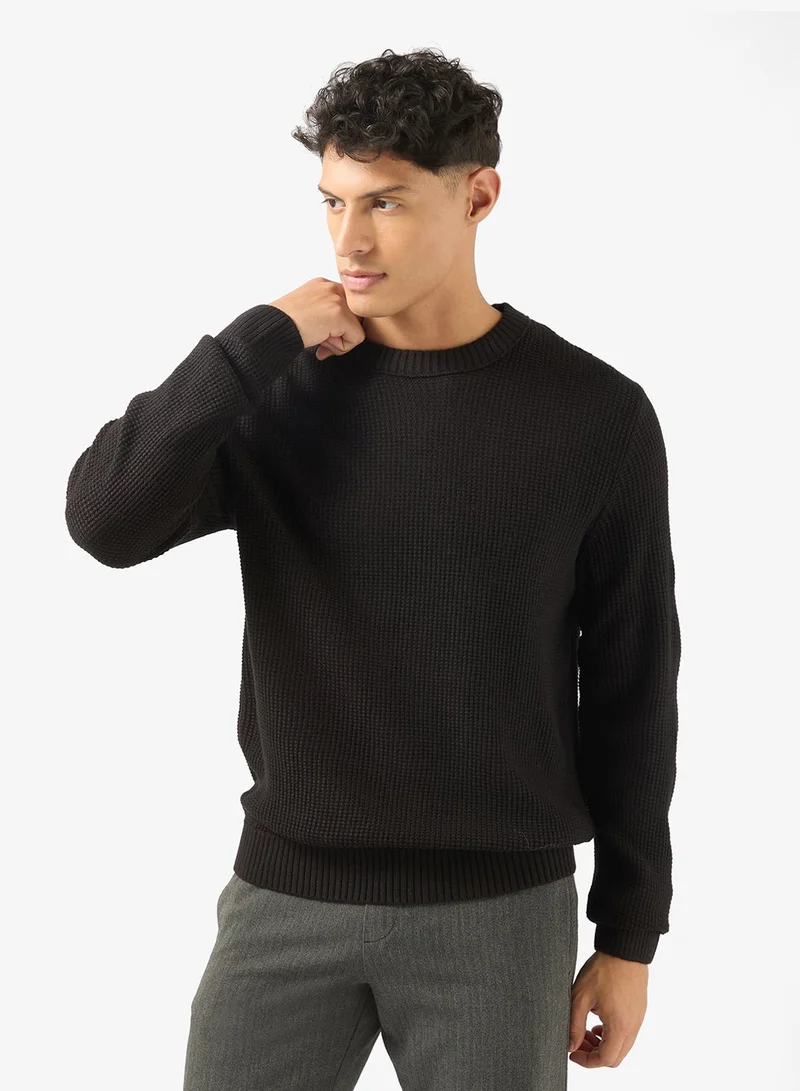 Casual Regular Fit Crew Neck Sweatshirt