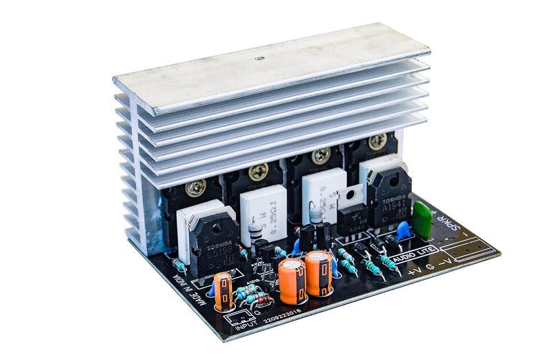 AUDIO LITE 200W Mono Amplifier Board for SUBWOOFER Using 2 Pair of 2SC5200+2SA1943 with Heavy Driver Section. - Image 1