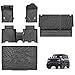 3W Ford Bronco Floor Mats Cargo Liner Back Seat Cover Custom Fit for 20212025 2026 Bronco 4 Door All Weather Custom Fit Ford Bronco Accessories Not for Sport Rubberized Floor - Image 2