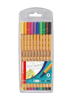 STABILO FINELINER PEN SET 10 COLORS 