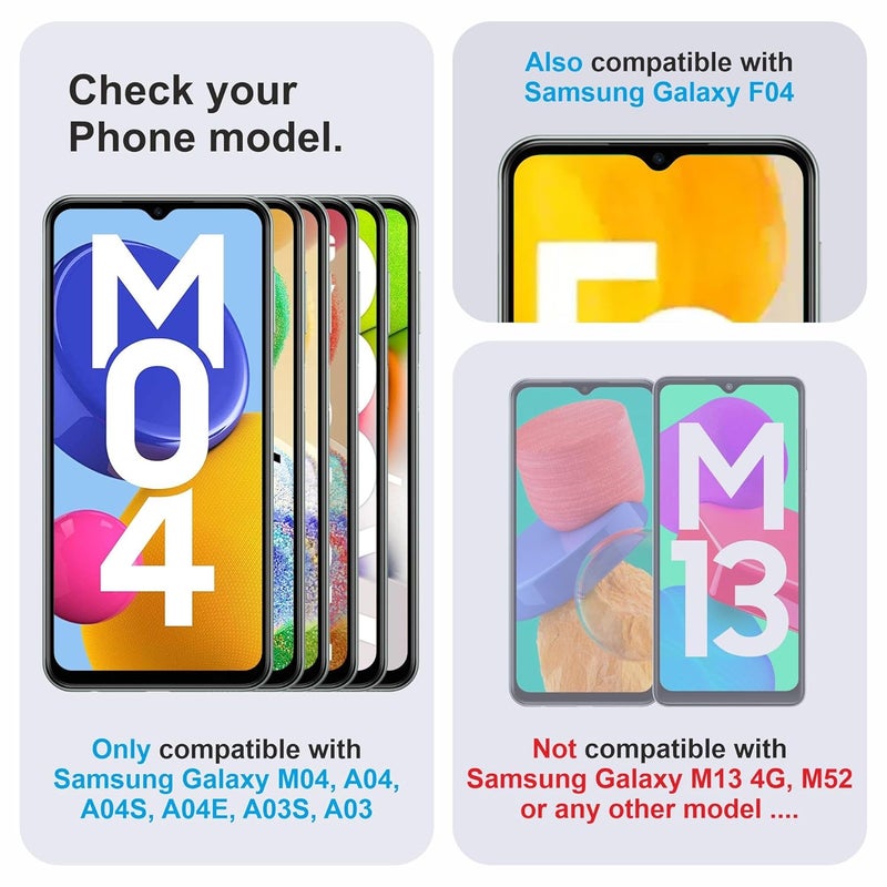 Skyddshield Military-Grade Gorilla Tempered Glass For Samsung Galaxy M04, A04S, A04, A04E, A03S, Galaxy A03 and Galaxy F04 (6.5 Inch) With Installation Kit | Edge to Edge Coverage | Black - Image 2