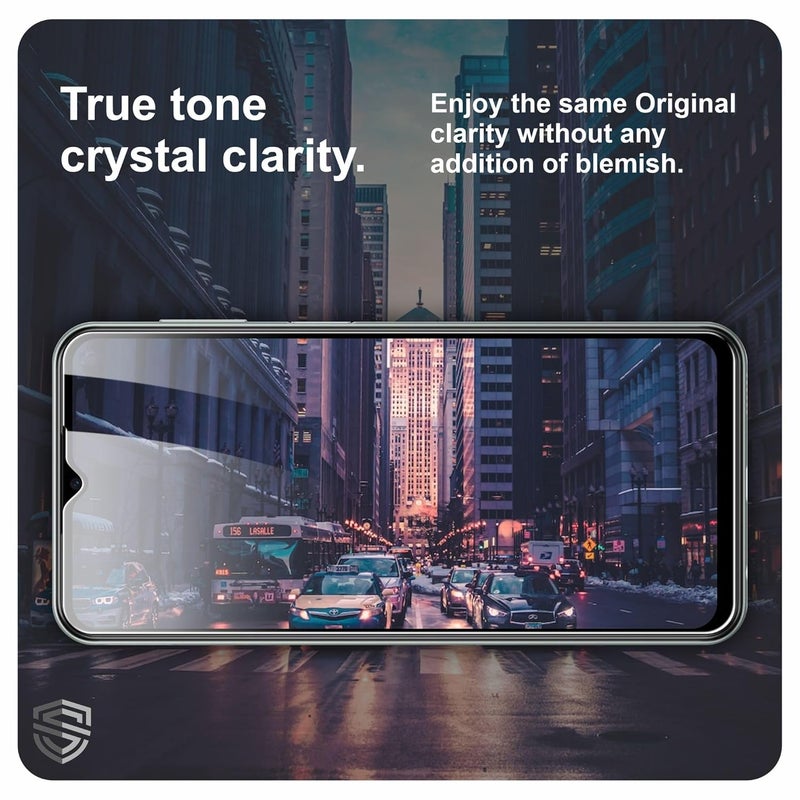 Skyddshield Military-Grade Gorilla Tempered Glass For Samsung Galaxy M04, A04S, A04, A04E, A03S, Galaxy A03 and Galaxy F04 (6.5 Inch) With Installation Kit | Edge to Edge Coverage | Black - Image 3
