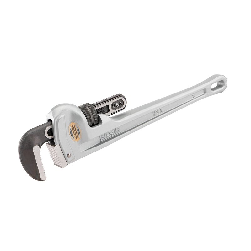 RIDGID 31110 Model 836 36 Aluminum Straight Pipe Wrench with 5 Pipe Capacity 40 Lighter Aluminum Straight Plumbing Wrench with IBeam Handle - Image 2