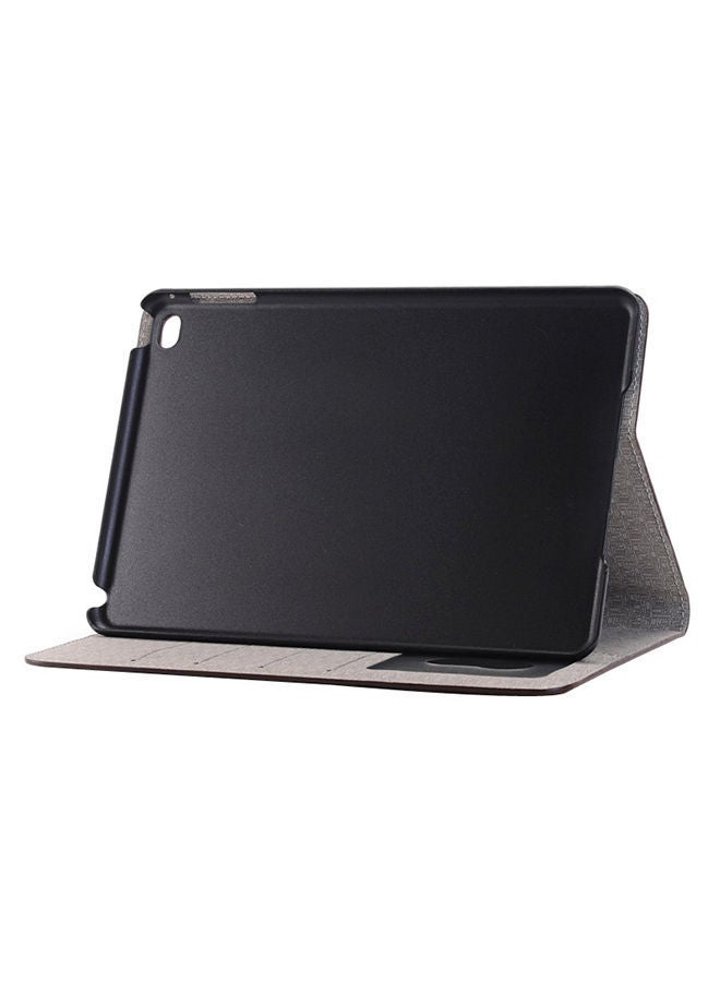 NIBEMINENT Cross Texture Horizontal Flip Smart Leather Case Cover For Apple iPadMini 4 Coffee  - Image 4