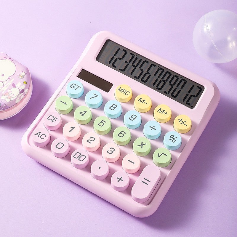 2025 Voice High Color Value Mechanical Keyboard Calculator Student Exam Special Portable Computer 12-Bit Large Screen - Image 1