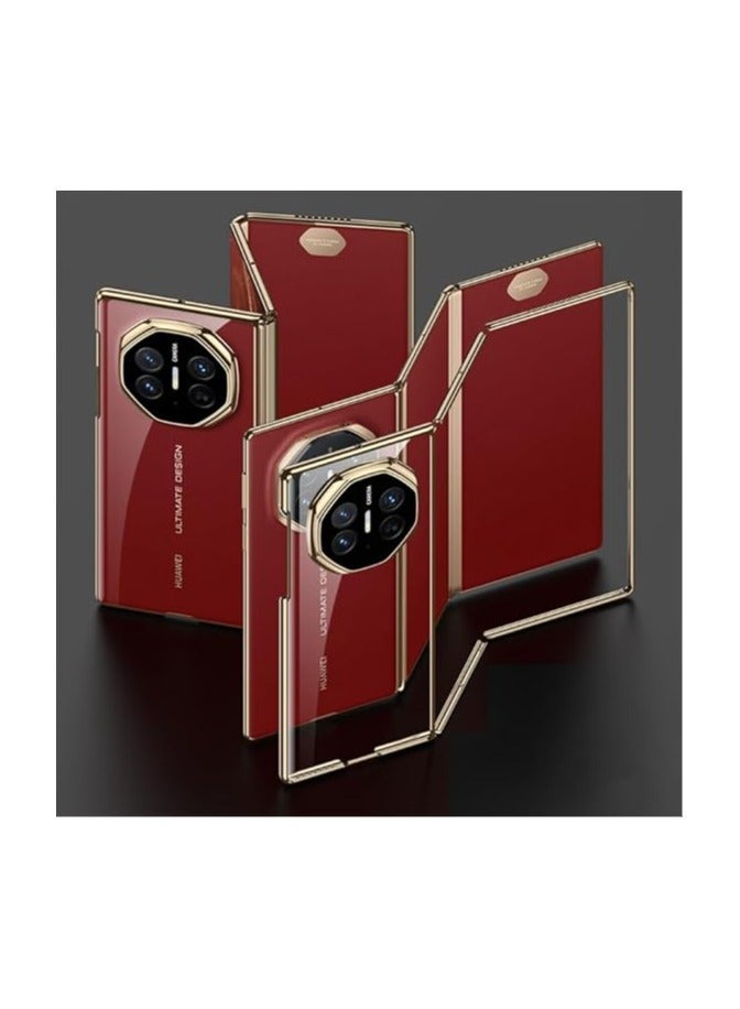 general for Huawei Mate XT Case Clear, Electroplated Frame [Anti-Yellow] Slim Fit Transparent Hard PC Case Protective Shockproof Cover for Huawei Mate XT - Image 1