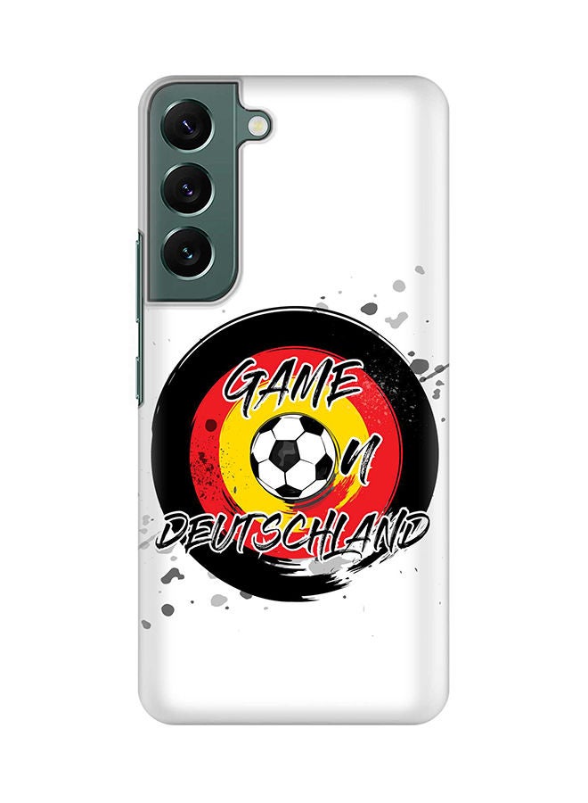 Stylizedd Case for Samsung Galaxy S22 5G Slim Snap Classic Series Shield Matte Finish Print - Game on Germany - Image 1