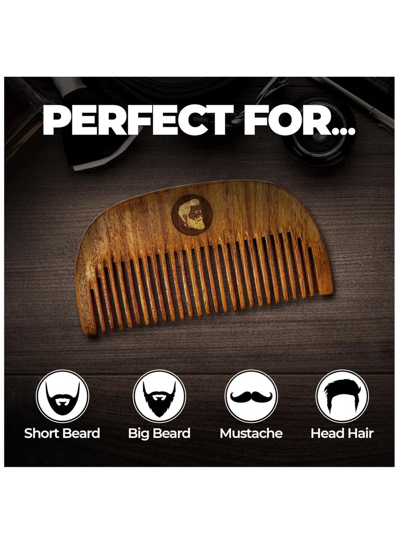 BEARDO Compact Wooden Comb, Small - Image 5