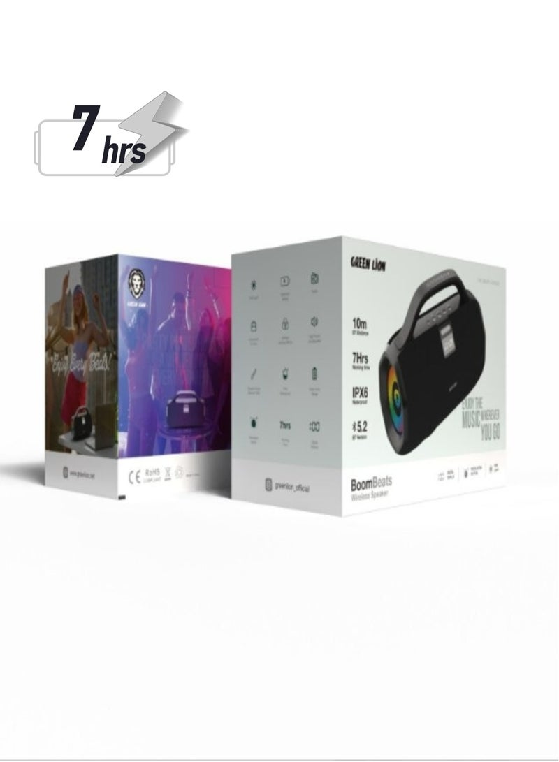 Green Lion BoomBeats Wireless Speaker - Black