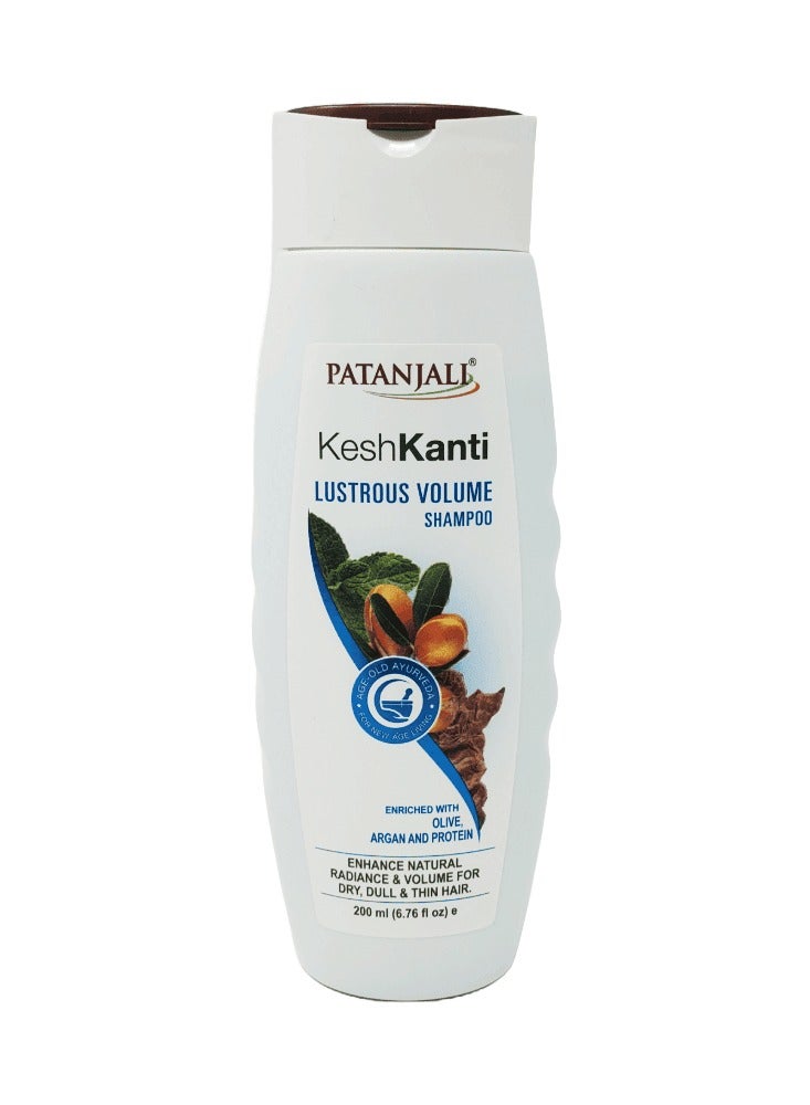 Kesh Kanti Shampoo for Radiant & Voluminous Hair - 200ml: Natural Hair Care Solution Enriched with Aloe Vera, Bhringraj, and Hibiscus for Enhanced Shine, Strength, and Nourishment