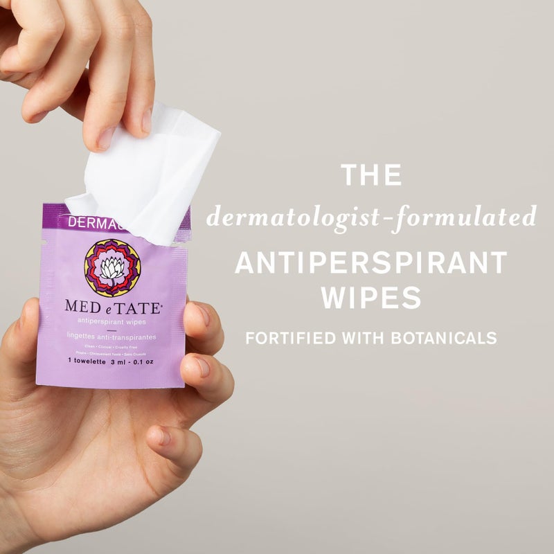 DERMAdoctor Antiperspirant Wipes - Deodorant Wipes, Dermatologist Formulated Hyperhidrosis Treatment for Body Hands Feet | Anti Sweat Wipe, Foot deodorant, Individually Wrapped - 30 Count - Image 2